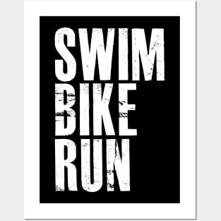 Swim Bike Run Posters and Art